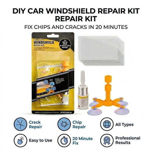 Car windscreen repair kit auto - kit,